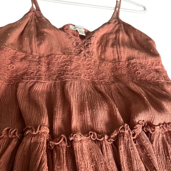 American Eagle - Coral Linen Blouse Tank- US SM - Picture 3 of 6